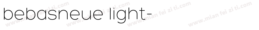 bebasneue light字体转换